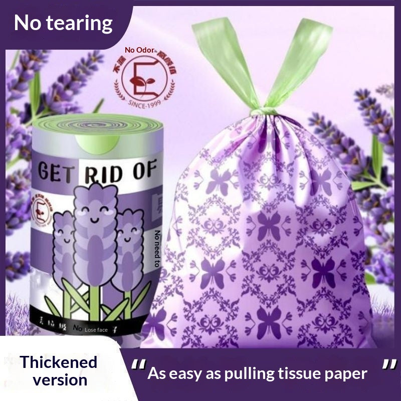 Large Household Garbage Bags with Drawstring and Mosquito Repellent Print