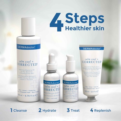 DERMAdoctor Hyaluronic Acid Moisturizer for Face – Hydrating Niacinamide Face Serum with Vitamin C – Dermatologist Formulated Hydrating Serum for Sensitive Skin, 1 fl oz