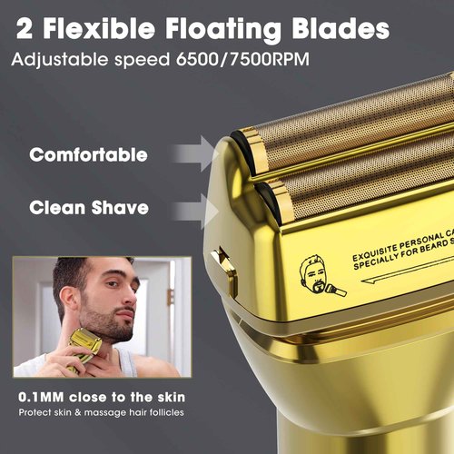 Karrte Professional Hair Clippers and Trimmer Set for Men, T-Shaper Trimmer & Foil Shaver, Nose & Ear Hair Trimmer, Cordless Clippers and Grooming Set, Hair Cutting Kit