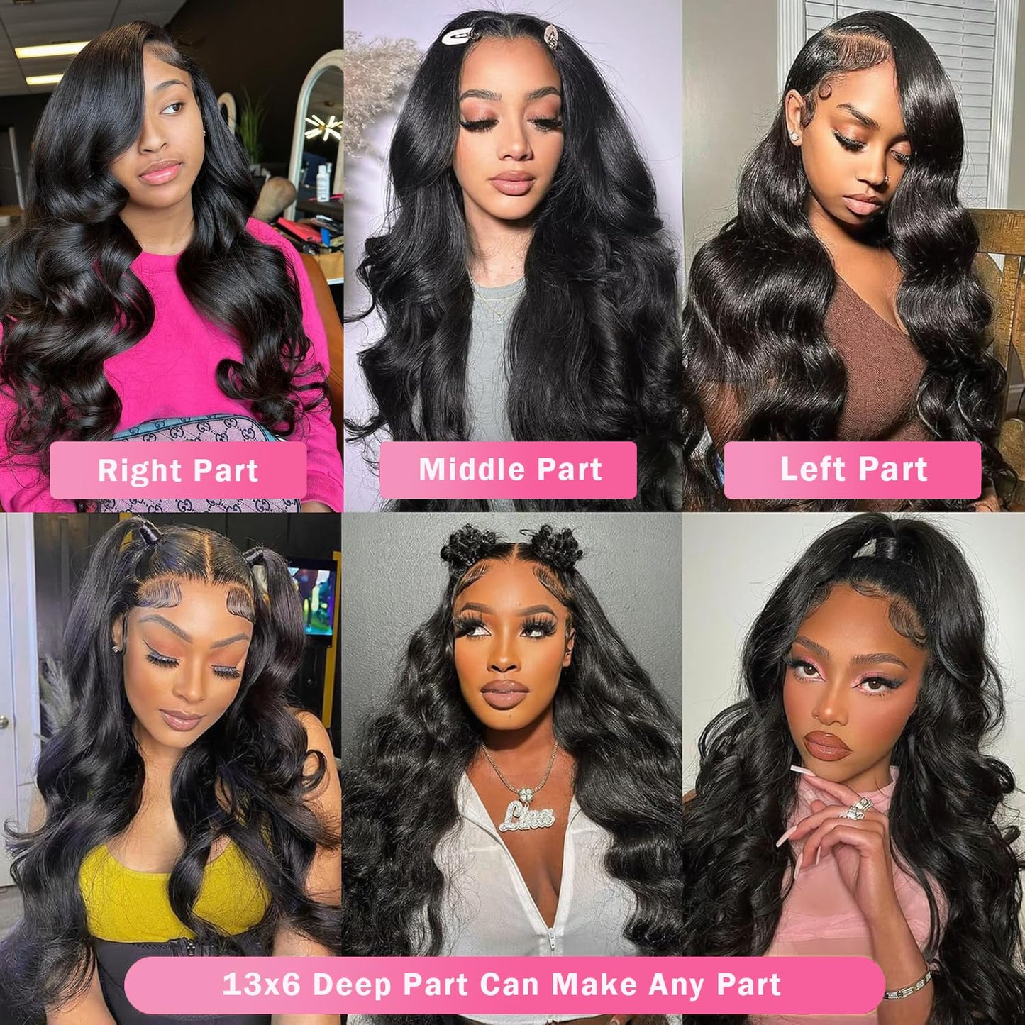 13x6 Lace Front Wigs Human Hair Body Wave HD Lace Front Wigs Human Hair Brazilian Glueless Body Wave Frontal Wigs Human Hair Pre Plucked Wigs for Women 28 Inch Natural Black 200 Density