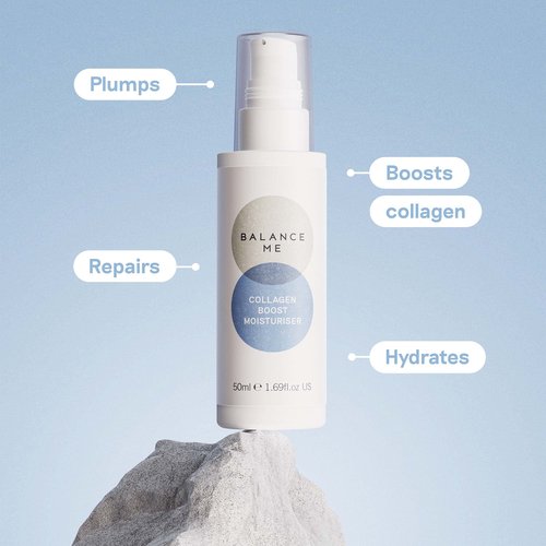 Balance Me Plump + Brighten Skin Care Set, Includes Vitamin C Repair Serum & Collagen Boost, Ultimate Holiday Skincare Gift Set for Women