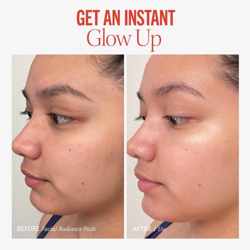 First Aid Beauty - Facial Radiance Pads with Glycolic & Lactic Acids, Daily Exfoliating Pads with AHA, Visibly Smaller Pores, Help Tone & Brighten Skin, One-Step Makeup Prep, Compostable, 60, 2ct