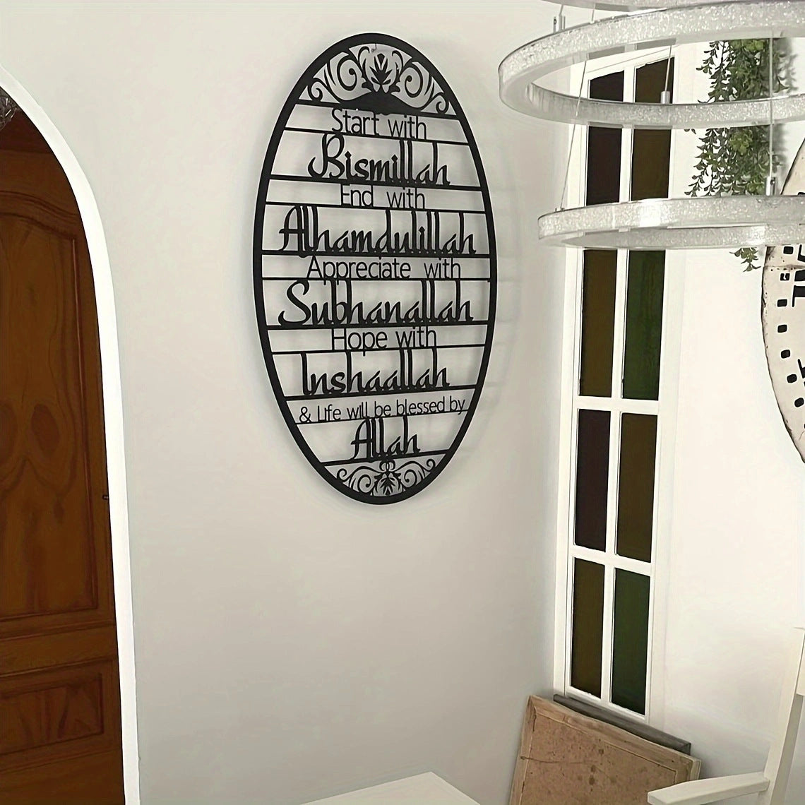 Metal Wall Art Letters Set - Artistic Home Decor for Living Room or Bedroom