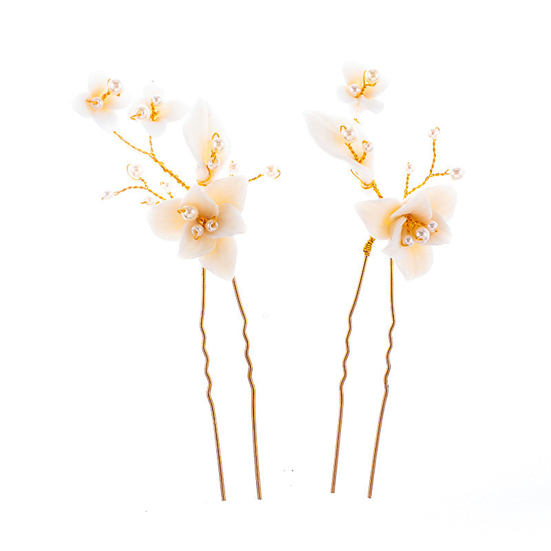 Flower Rhinestone Hair Comb for Weddings