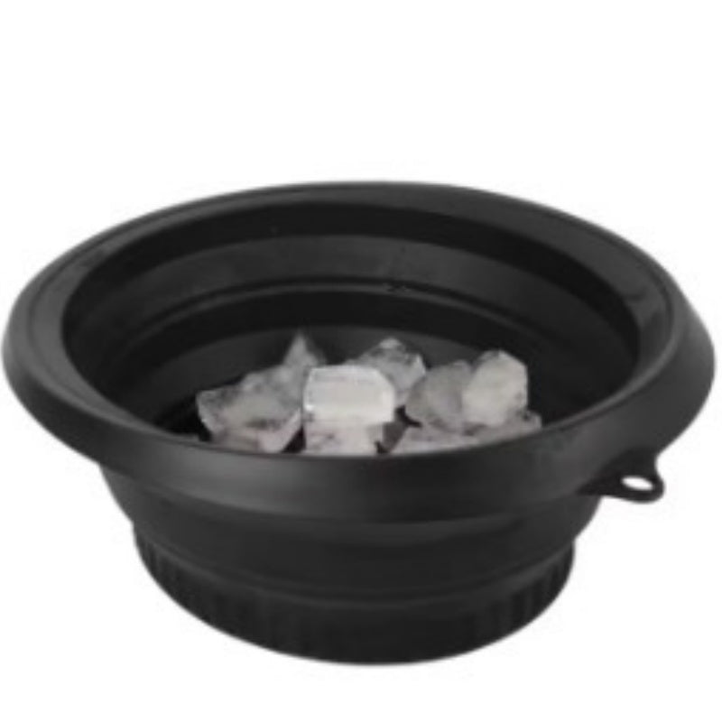 Foldable Silicone Ice Basin with Handles - Multi-Color Home Bathroom Storage
