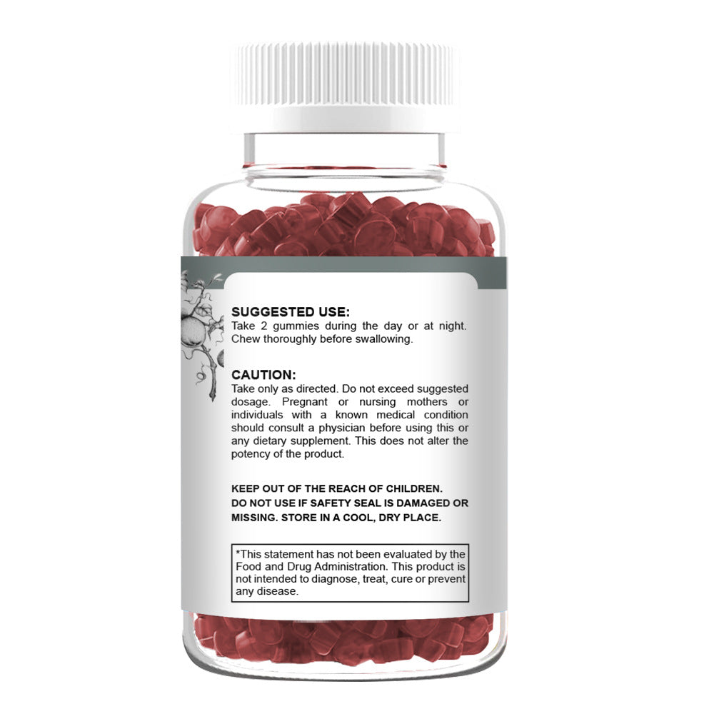 Vitamin Gummy Candy Bottle - Soft Fudge Supplement for Adults