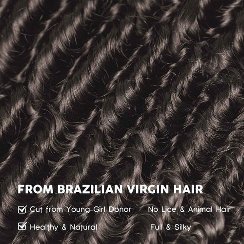 WEQUEEN Deep Wave Human Hair Bundles 16 18 20 Inch 100% 16A Brazilian Hair Long Lasting Deep Wave Bundles for Women