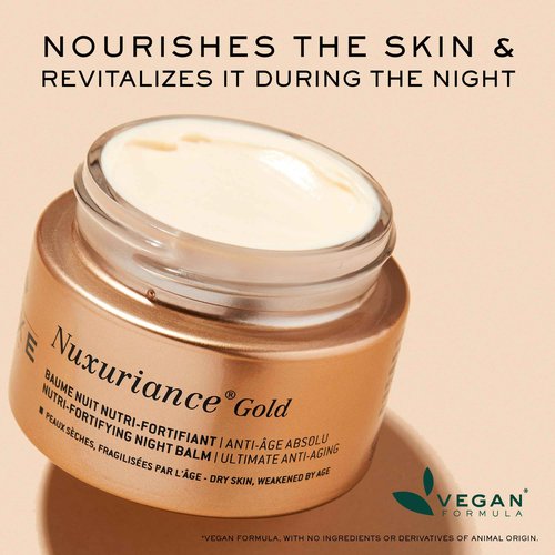 Nuxe Nuxuriance Gold Nutri-Fortifying Night Balm, Anti-Aging, Replenishing Night Cream, 1.7 Fl Oz