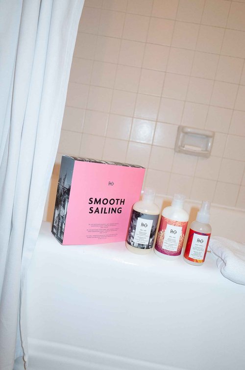 R+Co The Smooth Sailing Kit (Bel Air Shampoo 8.5 oz + Conditioner 8.5 oz+ Hot Spell Balm 4.2 oz) - AUGUST LAUNCH 2023