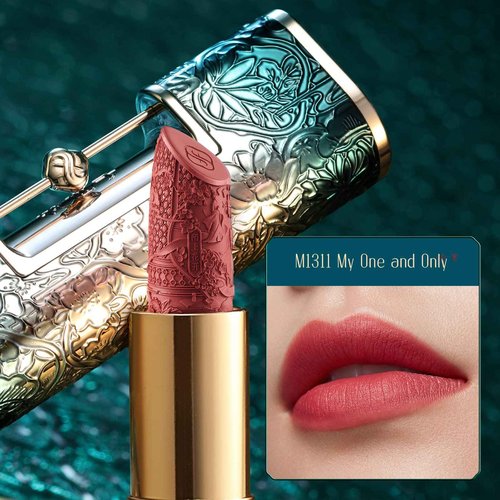 FLORASIS Blooming Rouge Love Lock Lipstick Long-Lasting Sculpting Lipstick Misty Matte Finish Lightweight Nourishing for Everyday Use (M1311 My One and Only)