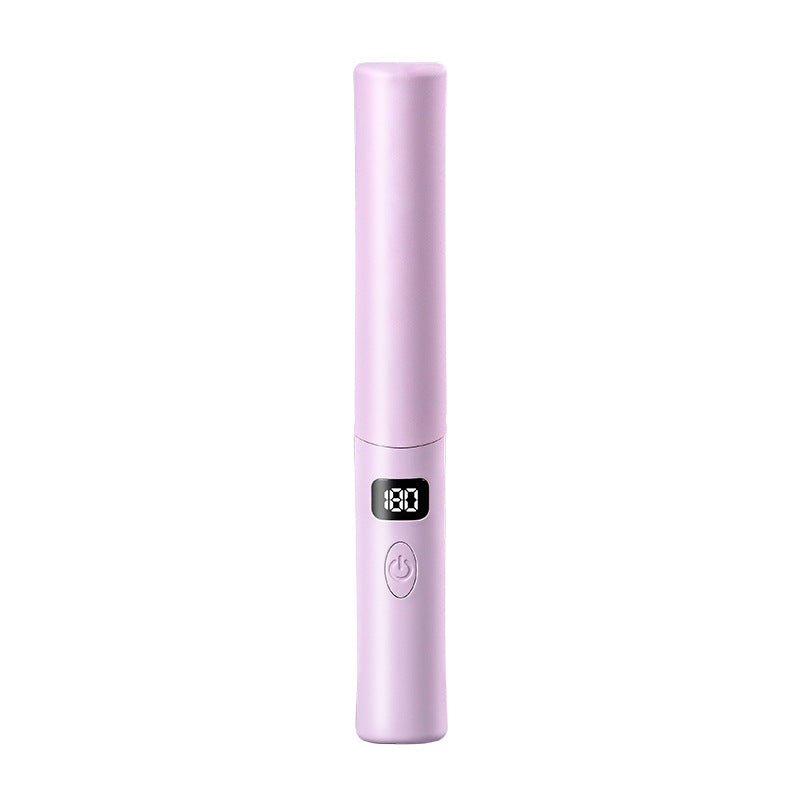 Portable LCD Straight Comb USB Rechargeable Hair Styling Tool - Wireless