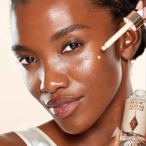 Charlotte Tilbury Magic Face Serum Crystal Elixir - Firming Peptide Serum for Face & Neck - Enriched with Plant Adaptogen Extracts to Help Boost Skin's Barrier Function & Moisture Retention (30ml)