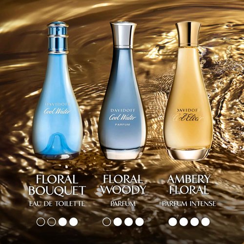 Davidoff Cool Elixir – Ambery Women's Perfume – With Notes of Oakmoss Absolute, Jasmine & Vanilla – Long Lasting Fragrance