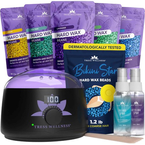 Tress Wellness Wax Warmer Kit with Bikini Wax