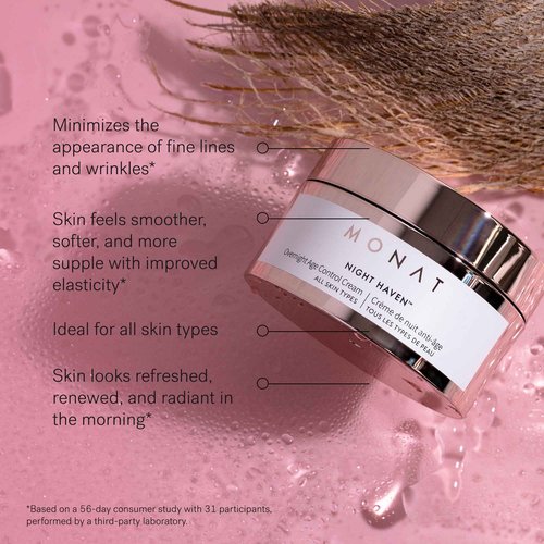 Monat Night Haven Crème – Intensive Hydrating Moisturizer for Face – Nighttime Repair Cream for Plump & Youthful Skin – Anti Aging Night Cream – Natural Night Cream with Shea Butter & Avocado Oil