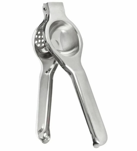 Manual Lemon Squeezer - Stainless Steel, Easy to Use, Dishwasher Safe