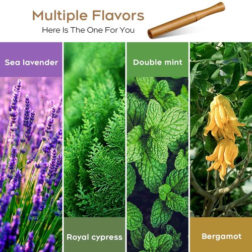 Quit Smoking with Elegance,Natural Woody Smokeless Inhalers,A Refreshing Alternative,Natural Plant Extract, Upgraded Version-JY01