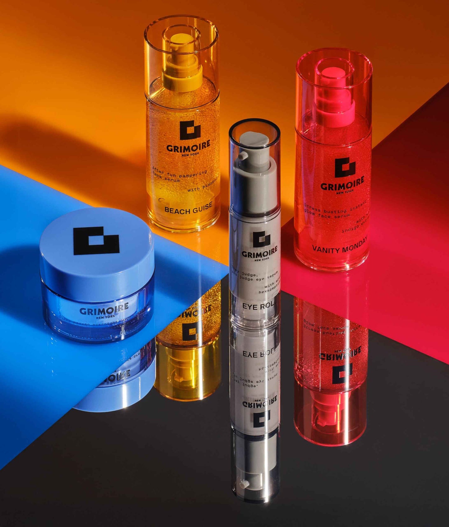 Grimoire New York Beach Guise Anti-Redness Face Serum with Chamomile Bisabolol, Gotu Kola & Micro Super Greens. Soothes Sensitive Skin.