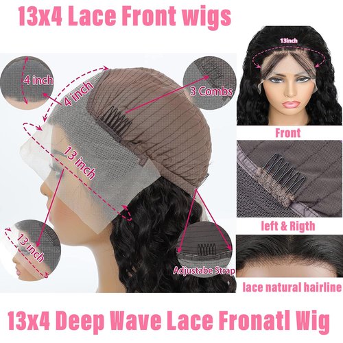 BLOCKICE 4/27 Highlight Ombre Lace Front Wigs Human Hair Pre Plucked 13x4 HD Honey Blonde Lace Front Wig Human Hair Wigs for Black Women 150% Density Deep Wave Glueless Wigs Human Hair 30 Inch