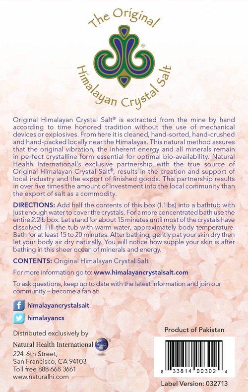Original Himalayan Crystal Salt - Bath Salts for Hydration, Detox and Relaxation Bathing (4)