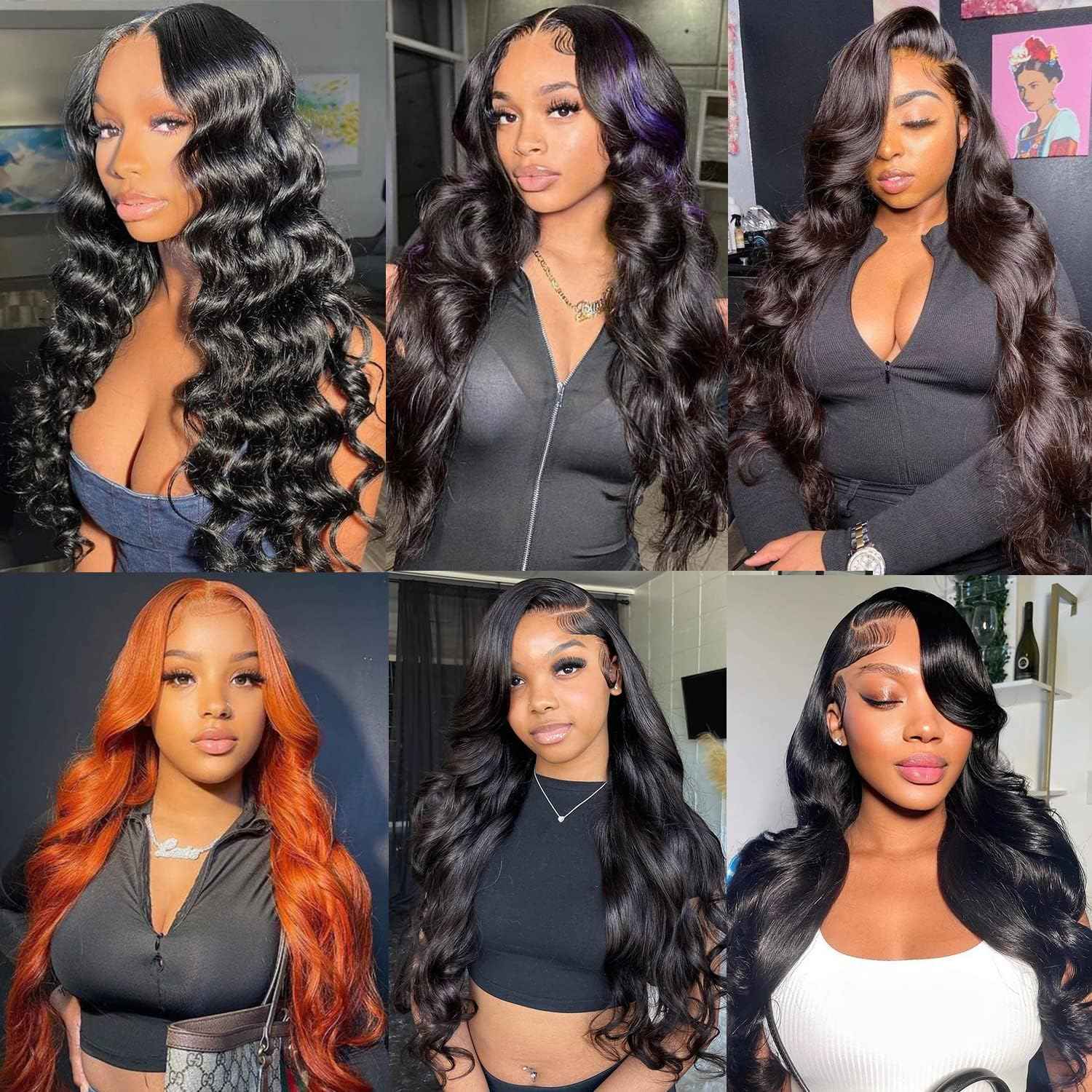 Ghaadd 28 Inch 13x6 Glueless Wigs Human Hair Pre Plucked Pre Cut 200% Density Wear and Go Glueless Wig HD Body Wave Lace Front Wigs Human Hair for Women Frontal with Baby Hair