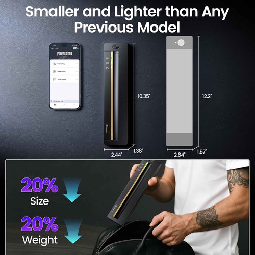 TATTMUSE 2025 New Launch Tattoo Stencil Printer, Tattoo Transfer Printer Machine Bluetooth Wireless Thermal for Tattooing Beginners with 5pcs Tattoo Transfer Papers, Compatible with Phone Pad and PC