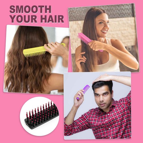 Hair Brush and Combs Bulk Individually Wrapped for Homeless,Disposable Hair Combs Bulk Hair Brushes Detangling Hairbrush for Women Shelter Nursing Hotel Church Charity Supplies300