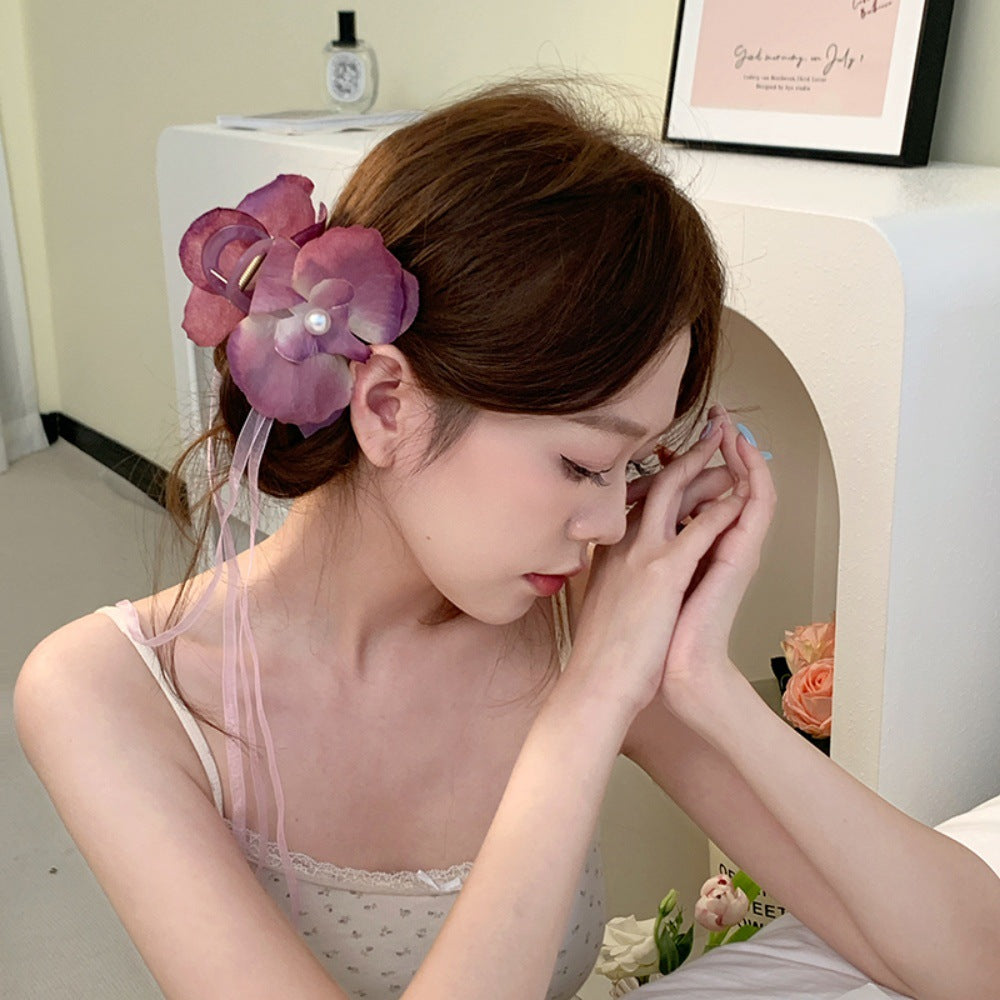 Flower Hairpin Set for Women - Ballet Phalaenopsis Style, Multiple Colors