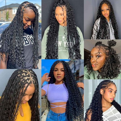 Forevermore Water Wave Bulk Human Hair No Weft boho Knotless Braids Human Hair 24 Inch Remy Human Hair For Braiding 2 Bundles Braids Per Pack 100g Micro Braiding Human Hair Wet and Wave Natural Color
