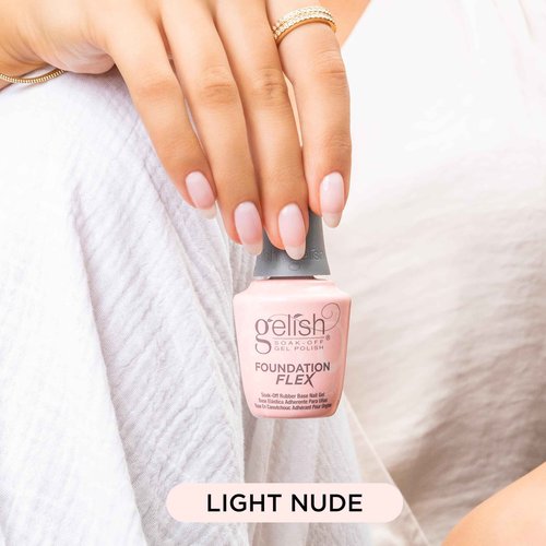 Gelish Foundation Flex Bundle - Flexible Base Coat for Nails, Ridge Filling, & Perfect Protection, Soak-Off Rubber Base Gel Nail Kit for Long-Lasting Nail Strength and Flexibility