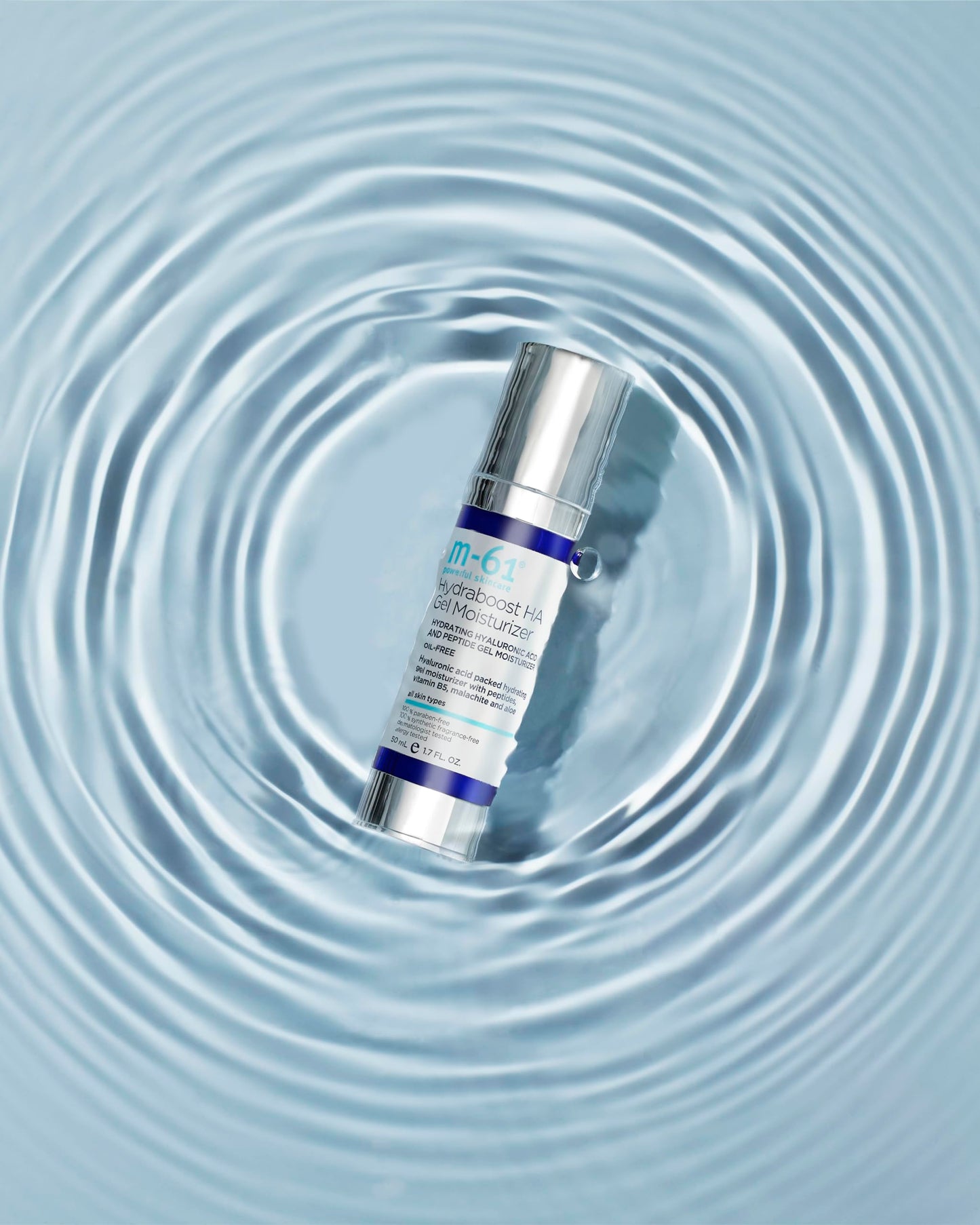 m-61 Hydraboost HA Gel Moisturizer | Oil-Free, Lightweight Gel Moisturizer With Hyaluronic Acid, Vitamin B5, Aloe. Cooling, Light Hydration. For All Skin Types - 1.7 Fl Oz