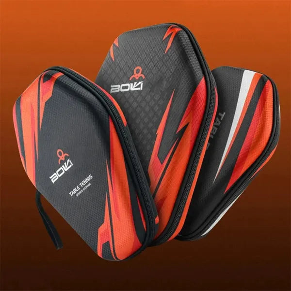 Table Tennis Racket Hard Case EVA Dustproof Storage Bag with Hand Strap
