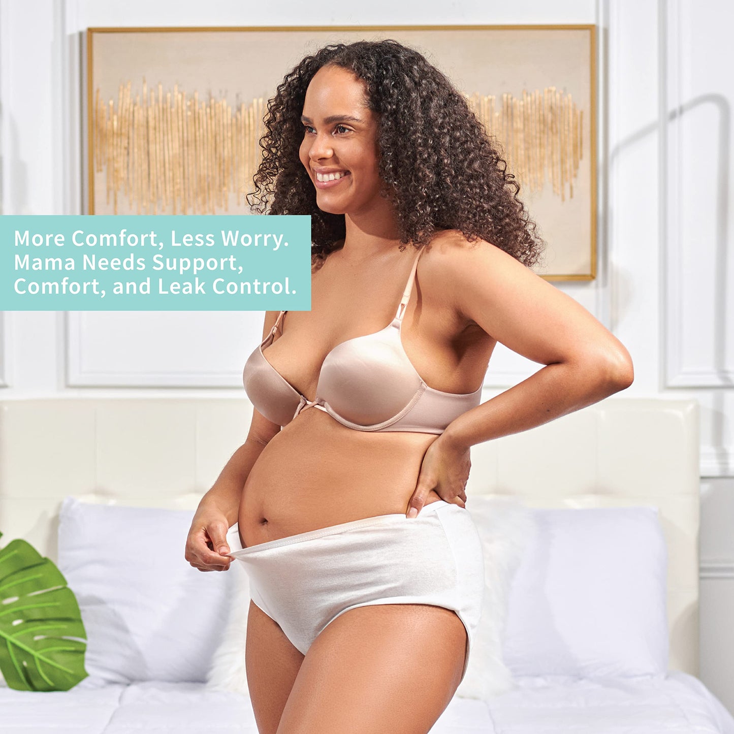 Mama & Wish® Postpartum Essentials Kit (14-Piece) - Includes Hospital Post Partum Essentials for Women After Birth, Labor and Delivery Gown, Peri Bottle, Witch Hazel Foam, Pad Liners & More!