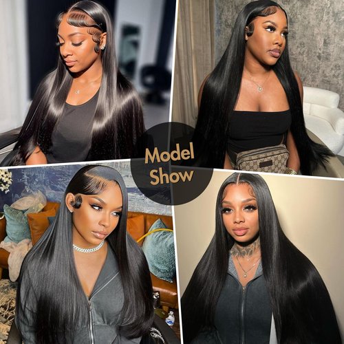 Straight Lace Front Wigs Human Hair 220% Density 15A Grade Real Full Lace Wigs 13x4 Hd Lace Front Wigs Human Hair 20 Inch Straight Wigs Human Hair Pre Plucked With Baby Hair Natural Hairline