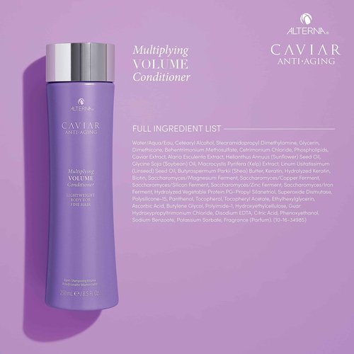 Alterna Haircare CAVIAR Anti-Aging Multiplying Volume Shampoo and Conditioner 16.5 oz | For Fine, Thin Hair | Create Instant Volume and Thickness | Sulfate Free