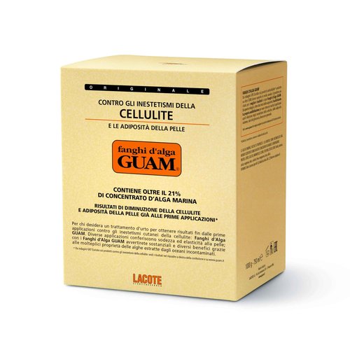 Guam Anti-Cellulite Hot Seaweed Mud ORIGINAL FORMULA | Sculpting Body Wrap To Remove Cellulite, Skin Tightening Treatment For Thighs And Legs, Inches Reduction, 1000 gr