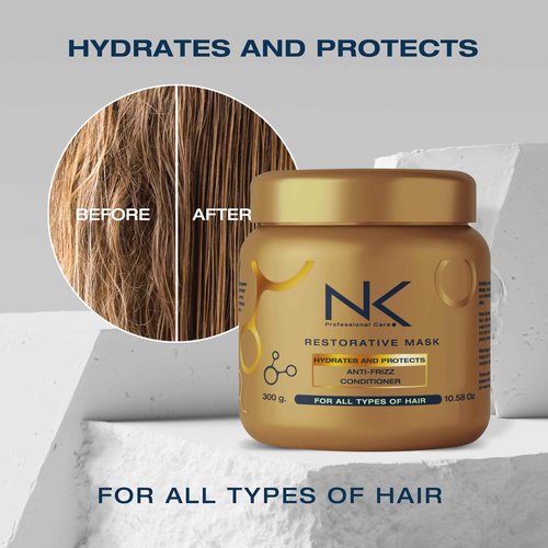 NK Professional Care. Complete Hair Straightening Treatment Kit Steps 1,2,3,4. Hair Surgery with keratin, post-treatment shampoo and restorative mask.