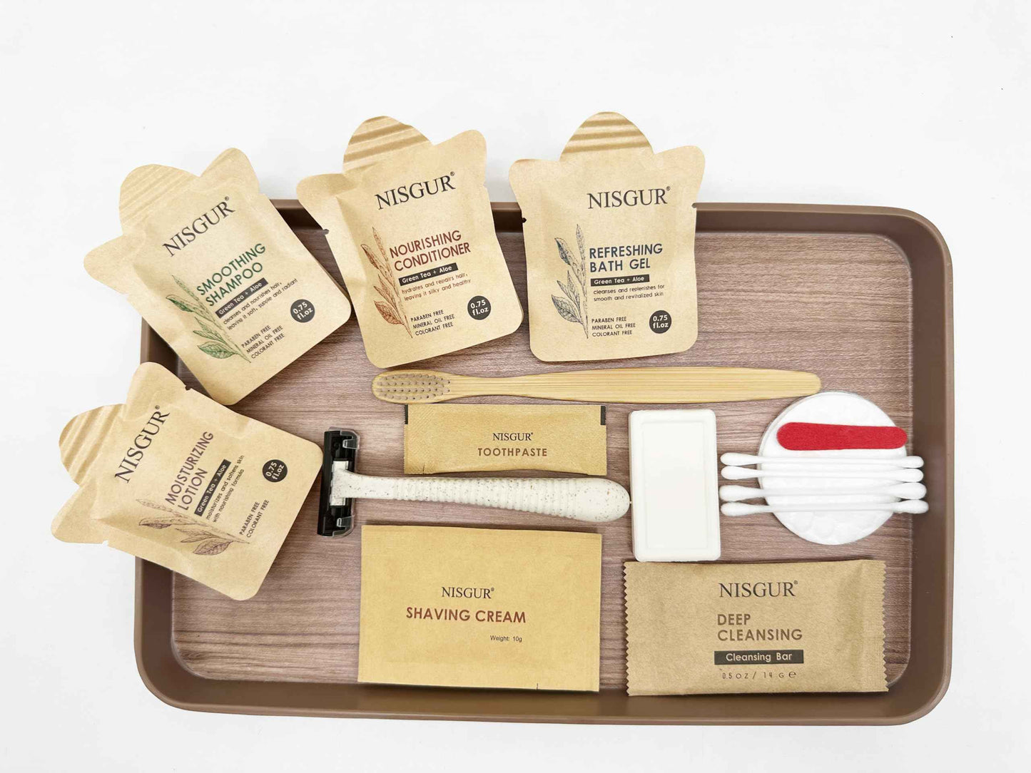 NISGUR Hotel Soap Bars Bulk Pack of 200 Travel Size Bar Soap Kraft Paper Individually Wrapped Hotel Supplies and Toiletries for Guests