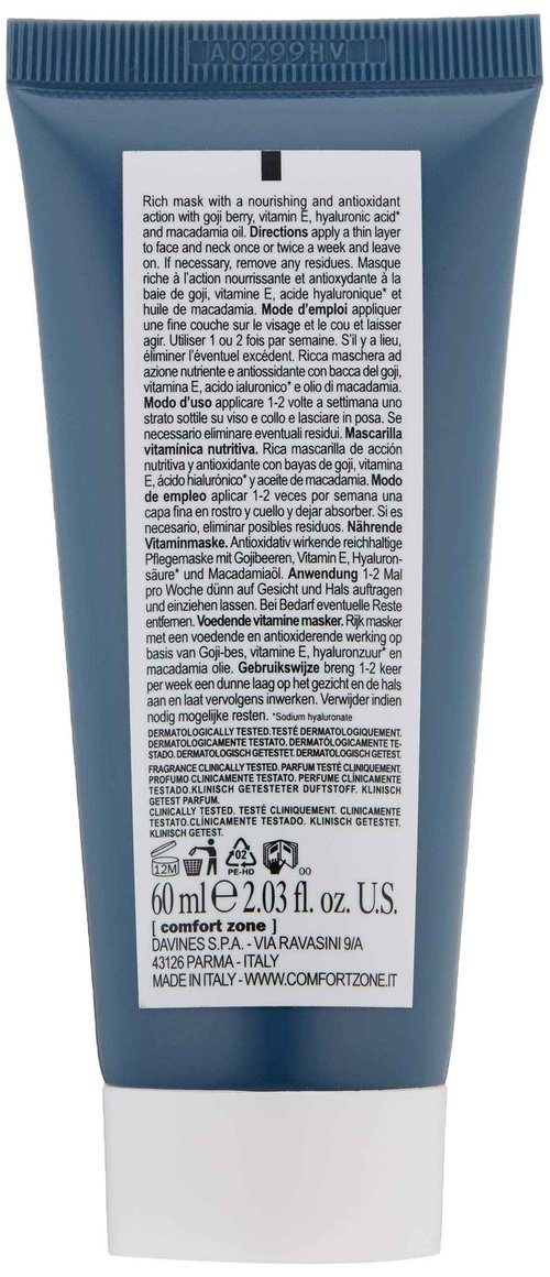 [ comfort zone ] Renight Mask | Nourishing Vitamin Mask, 2.03 oz (Pack of 1)