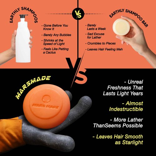 MARS MADE Ultimate Galaxy Shampoo Bar Bundle 2.0 - Hydrating & Moisturizing Natural Soap Bar for Hair & Scalp Nourishment - Solid Shampoo for All Hair Types (120g, 4.23oz - 6EA)