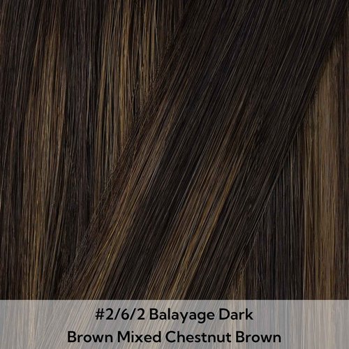 HOTBANANA Tape-in Hair Extensions, 20 Inch 40pcs 100g Balayage Dark Brown Mixed Chestnut Brown Straight Remy Human Hair Tape in Extensions