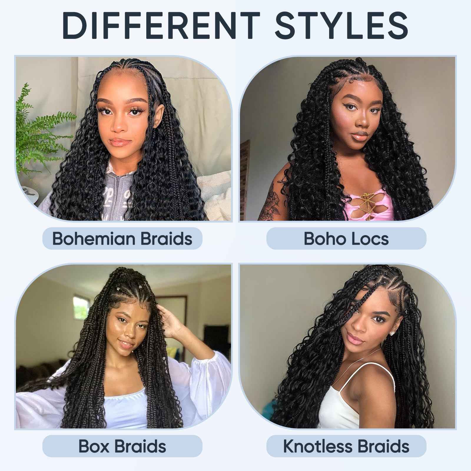 Human Braiding Hair for Boho Braids,150g 20 inch 3 Bundles Highlight Deep Water Wave Bulk Boho Curly Human Hair Bundle for Braiding,4/27 Honey Blonde No Weft Wet and Wavy braiding Hair Extensions