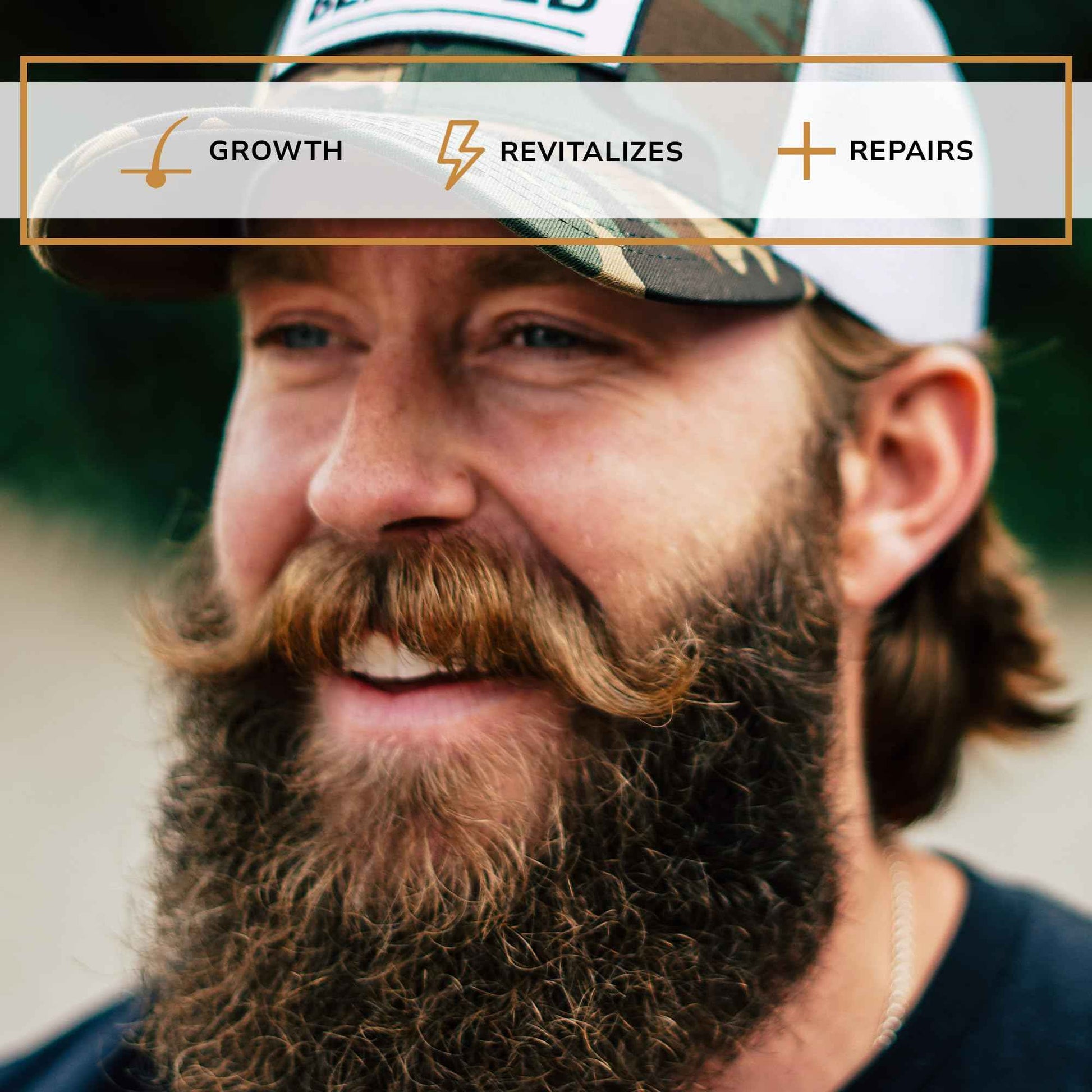 Live Bearded Beard Boost - Beard Growth Vitamins for Men with Biotin, Collagen, Silica, Fo-Ti Root - Facial Hair Growth for Men, Made in The USA | 90-Day Supply