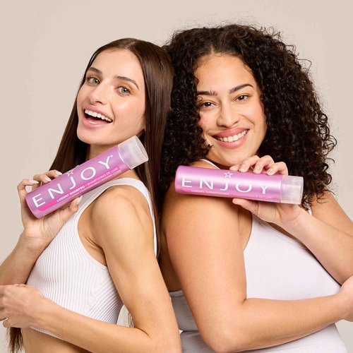 Enjoy Luxury Shampoo - Eliminates Frizz Cleansing Moisturizing Smoothing - Sulfate Free For Thick Coarse or Curly Hair (33.8 Fl Oz)