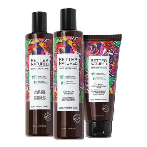 Better Natured Color Care Shampoo & Conditioner & Conditioning Balm Set | Boost Radiance, Shine, Color Vibrancy | Color-Treated Hair | Vegan | Paraben Free