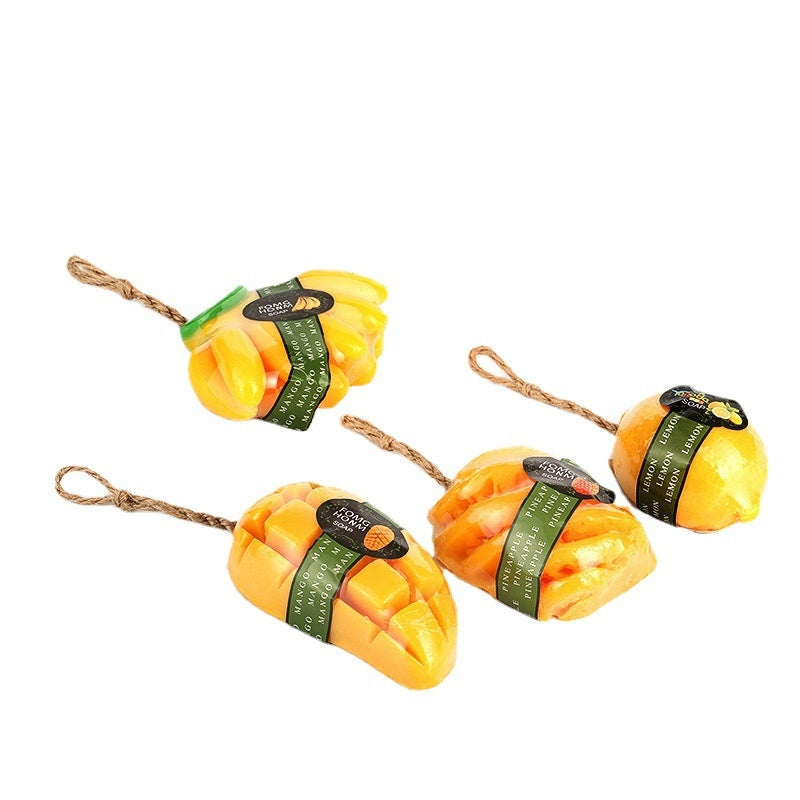 Fruit-Shaped Essential Oil Handmade Soap - Melon, Bath & Face Wash