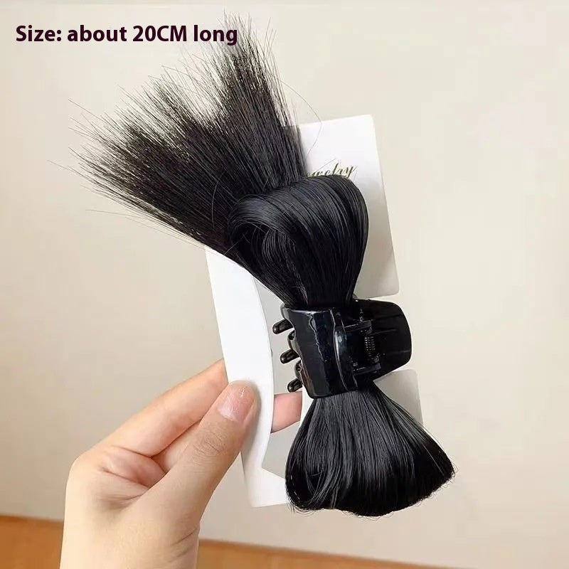 High Ponytail Hair Grip with Fountain Kick Shuttlecock for Female Hair Volume
