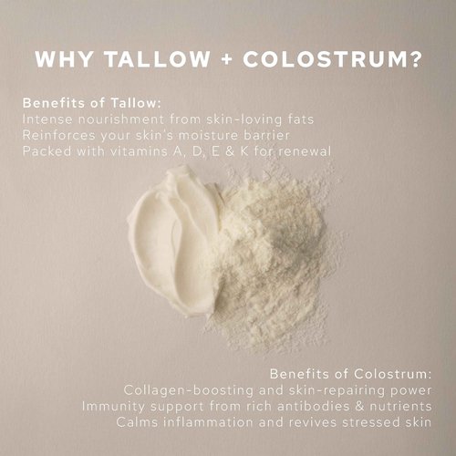 Honor Whipped Tallow Cream with Colostrum, Hydration, Skin Renewal (Unscented), 3oz