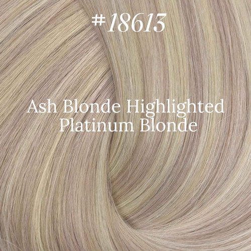Fshine Invisible Wire Hair Extensions 18 Inch 80 G Ash Blonde Highlighted Bleach Blonde Fish Line Wire Human Hair Extensions Seamless Layered Hairpiece Clip ins for Women