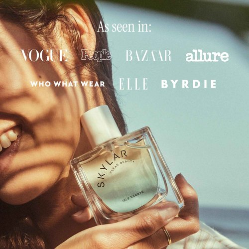 Skylar Isle Escape Eau de Parfum - Hypoallergenic & Clean Perfume for Women & Men, Vegan & Safe for Sensitive Skin - Fresh Perfume with Notes of Bergamot, Cardamom & Sandalwood - 50mL /1.7 Fl oz